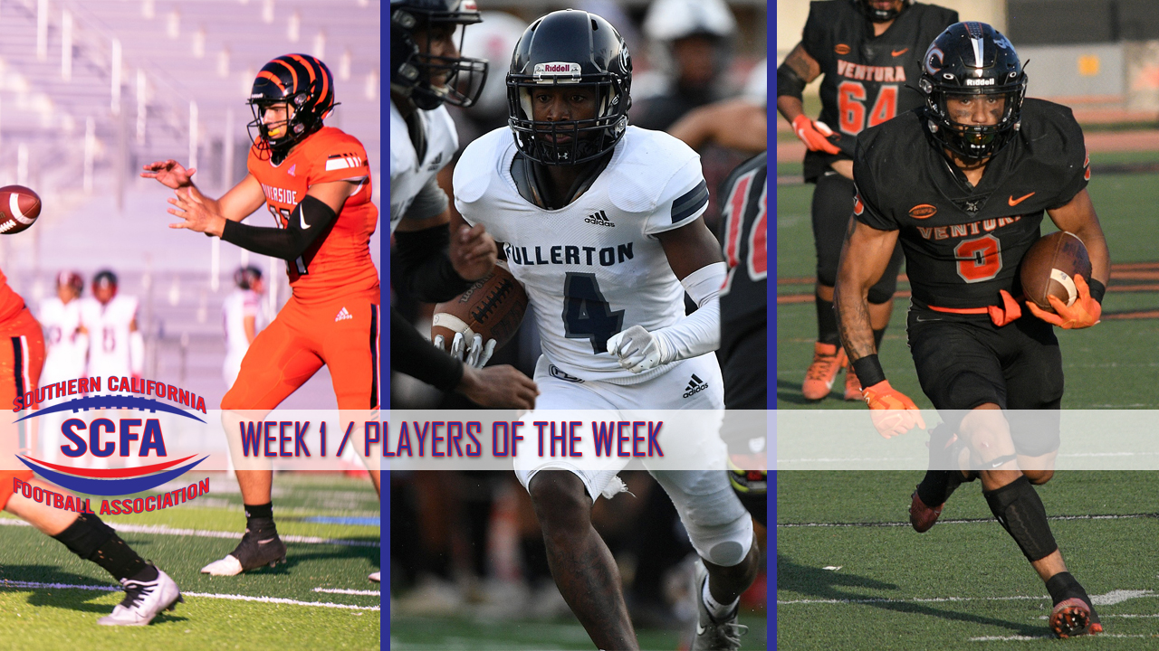 SCFA announces Week 1 Players of the Week