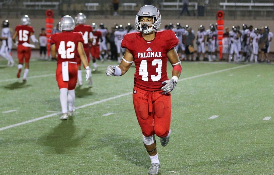 Palomar LB Chris Calhoun (Photo by Hugh Cox)